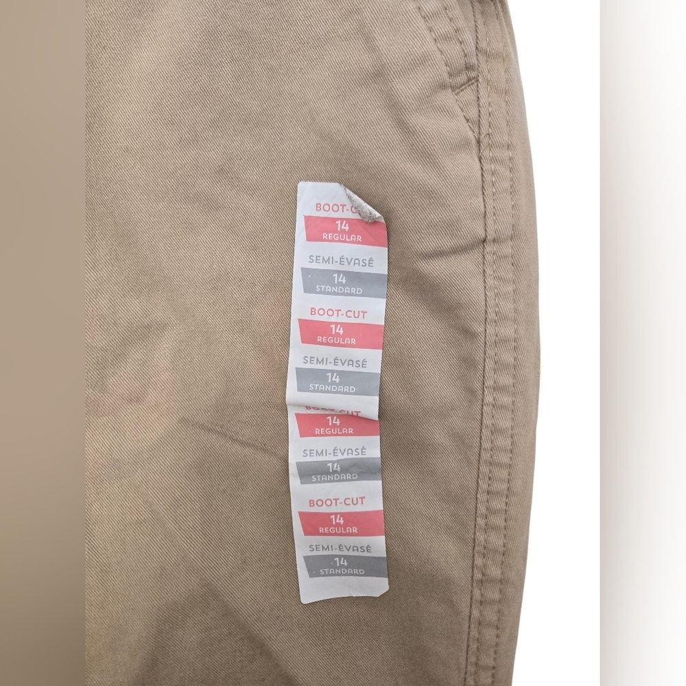 NWT Old Navy Tan Straight-Leg Pants Size 14 - Picture 2 of 6